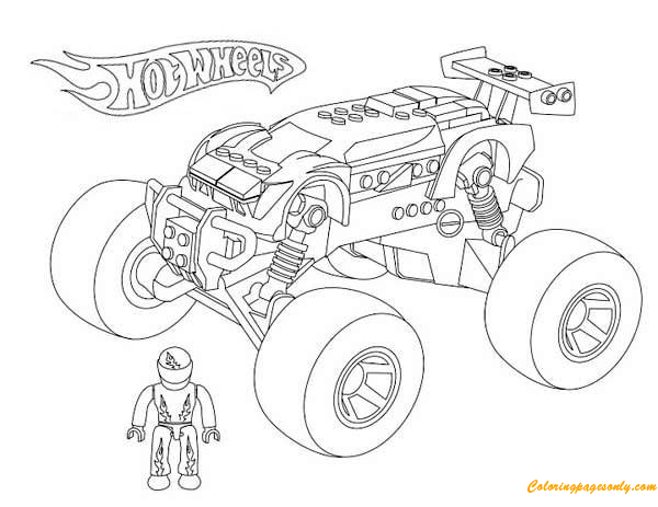 Monster truck hot wheels coloring page you can print this nice hot wheels monster truâ monster truck coloring pages cars coloring pages truck coloring pages