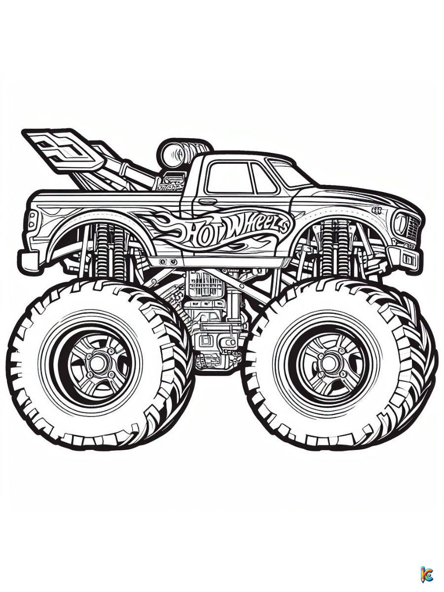 Monster truck coloring pages â