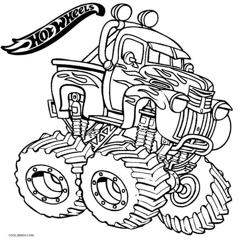 Get ready for exciting hot wheels coloring pages