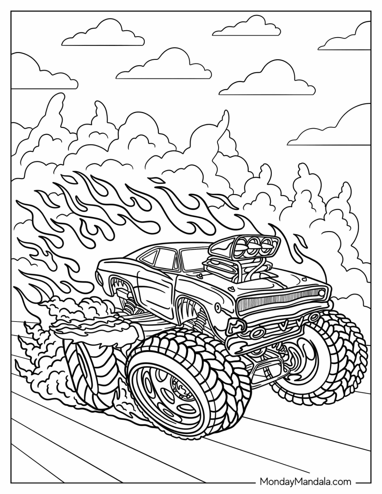 Hot wheels coloring pages free pdf printables