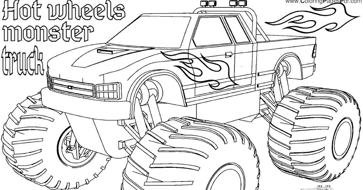 Hot wheels monster truck coloring pages monster trucks monster truck coloring pages truck coloring pages