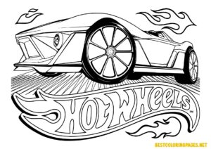 Hot wheels coloring pages