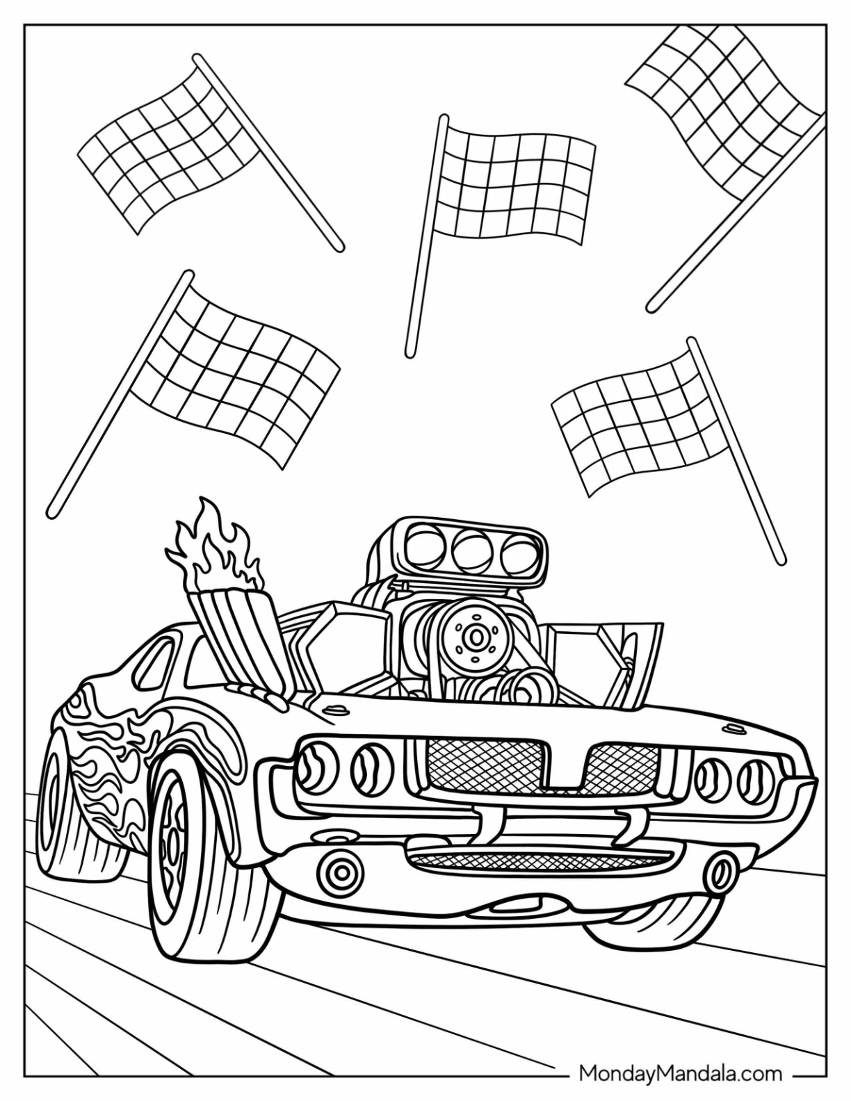 Hot wheels coloring pages free pdf printables