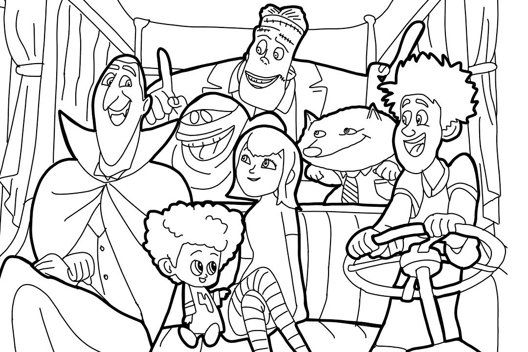 Hotel transylvania coloring pages