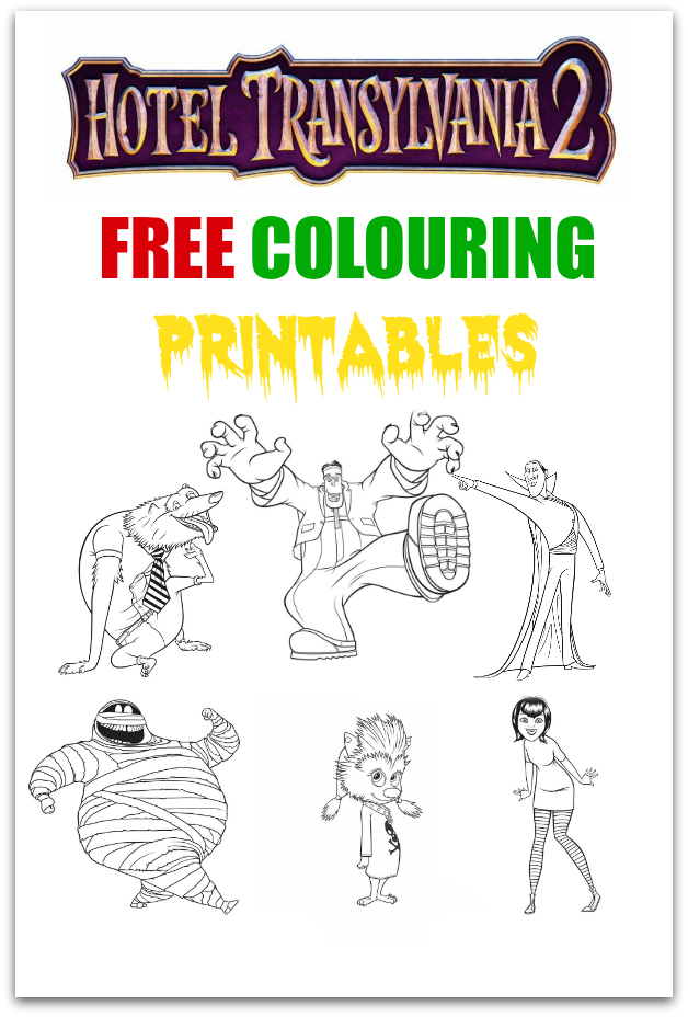 Totally free hotel transylvania printables