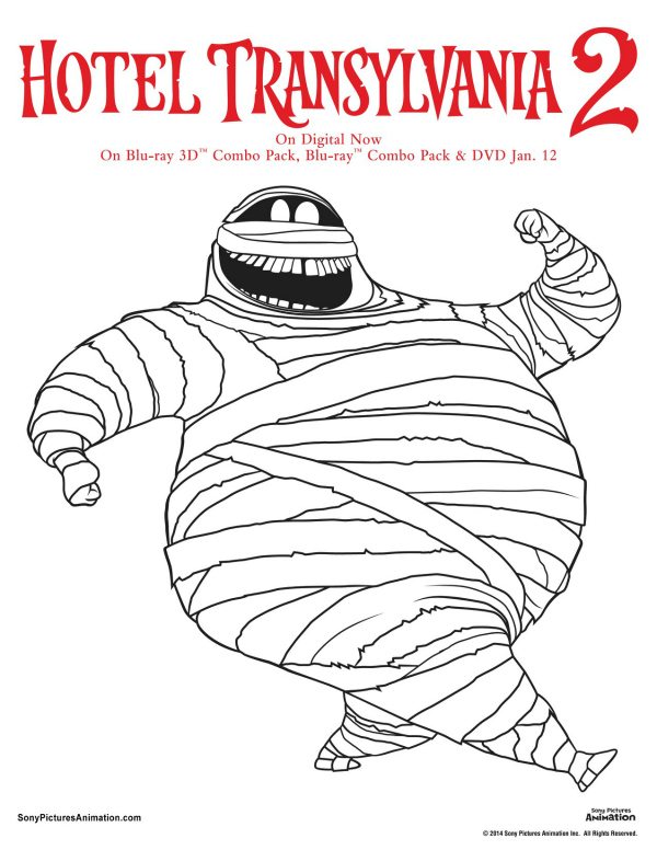 Free hotel transylvania printable murray coloring page