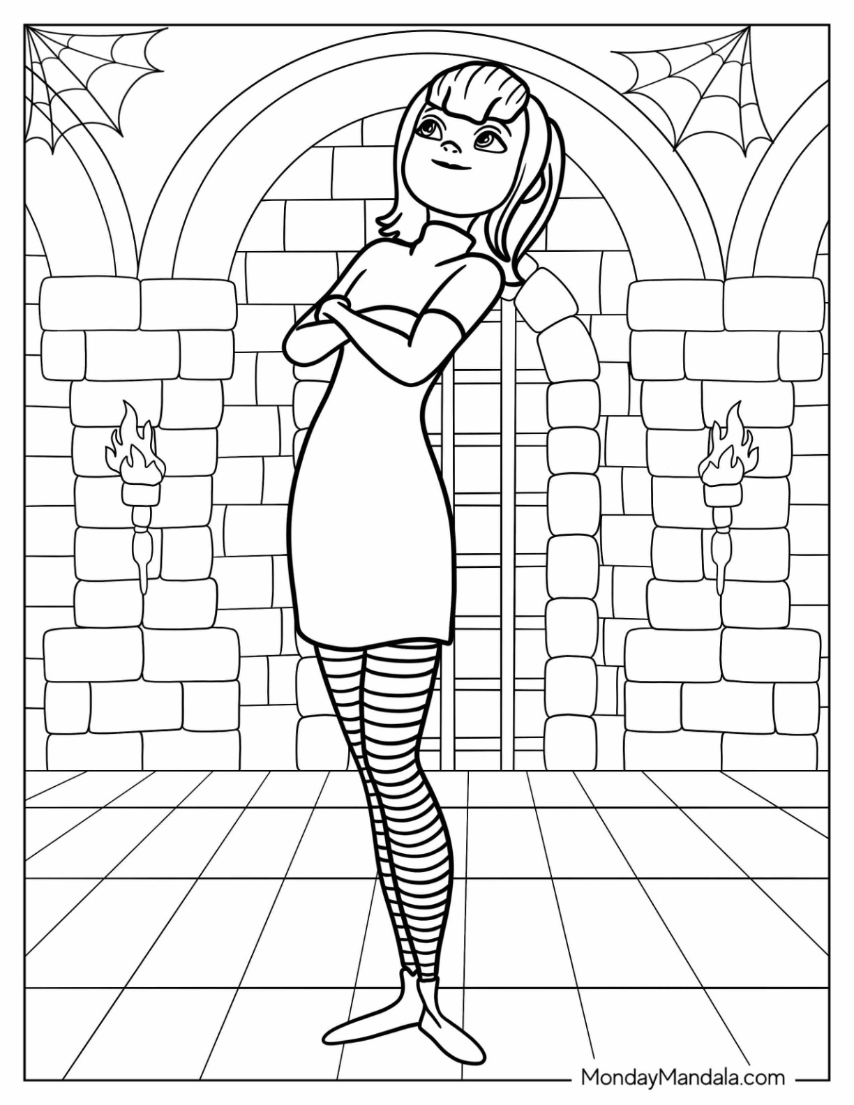 Hotel transylvania coloring pages free pdf printables