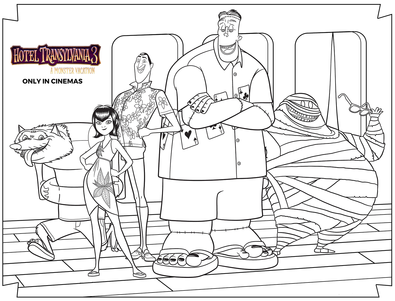 Hotel transylvania coloring pages