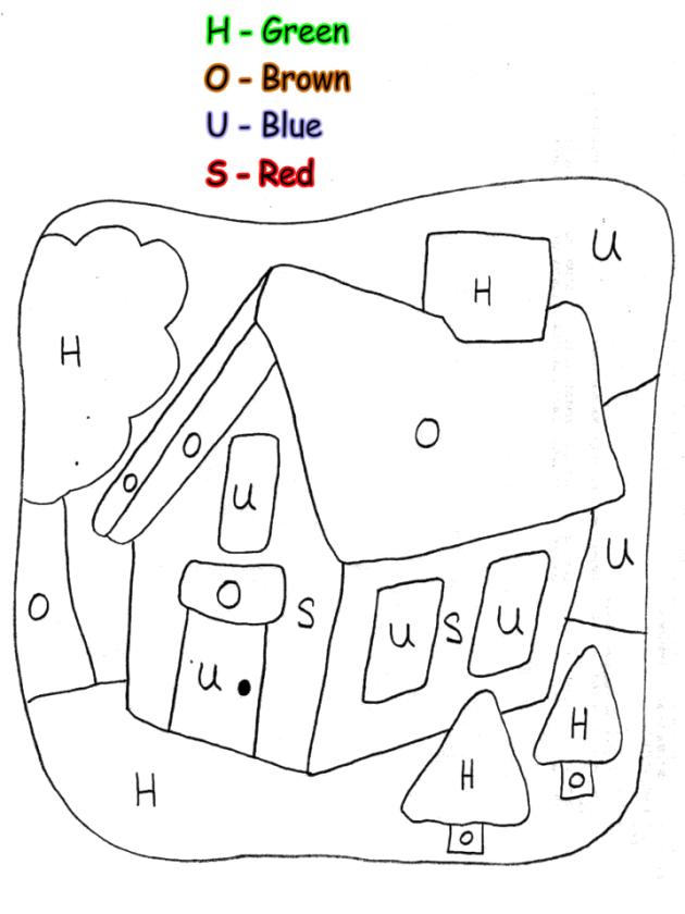 Get this house coloring pages printable color by number house for kids