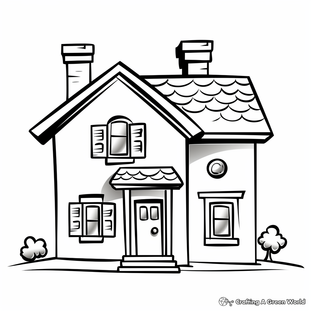 House coloring pages