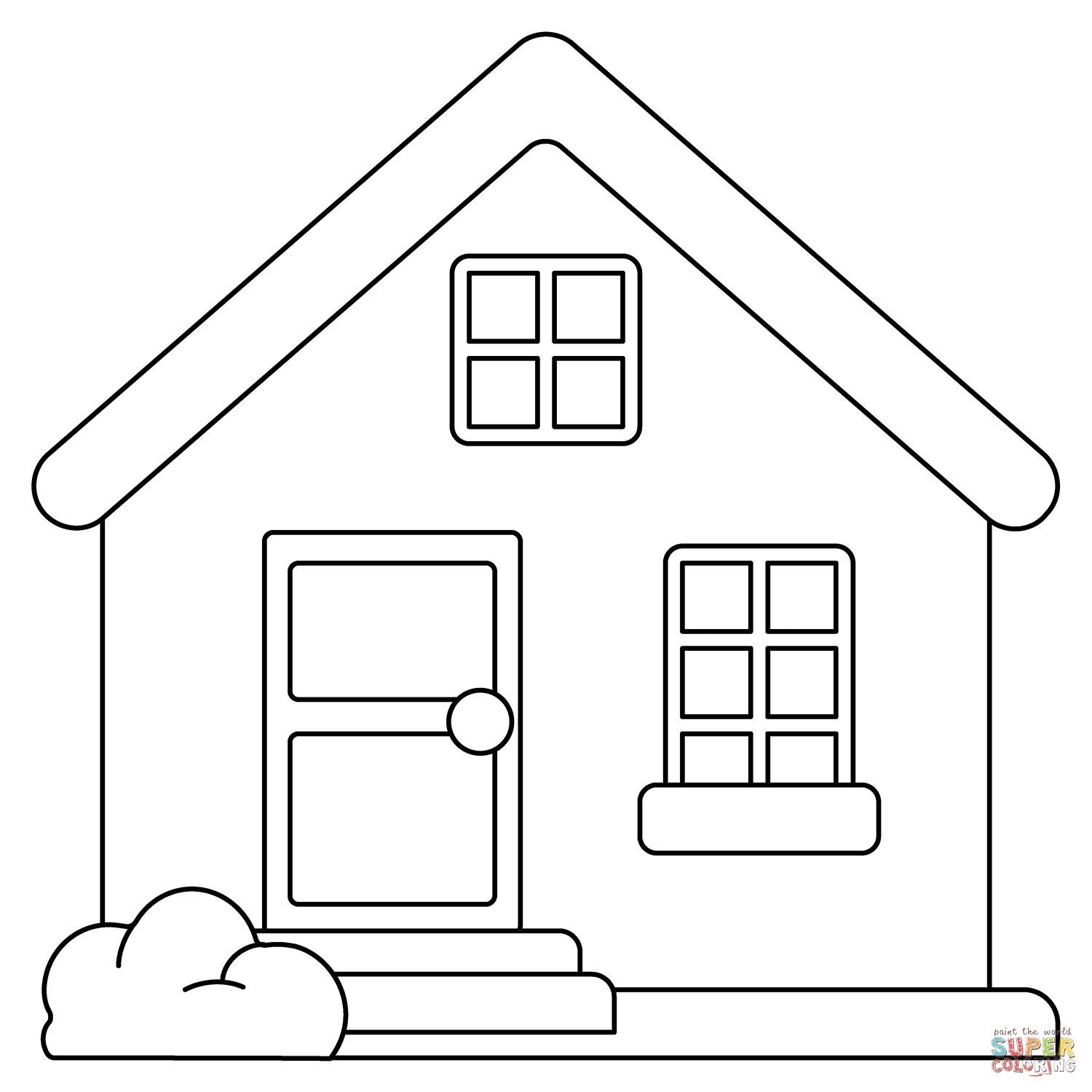 House emoji coloring page free printable coloring pages