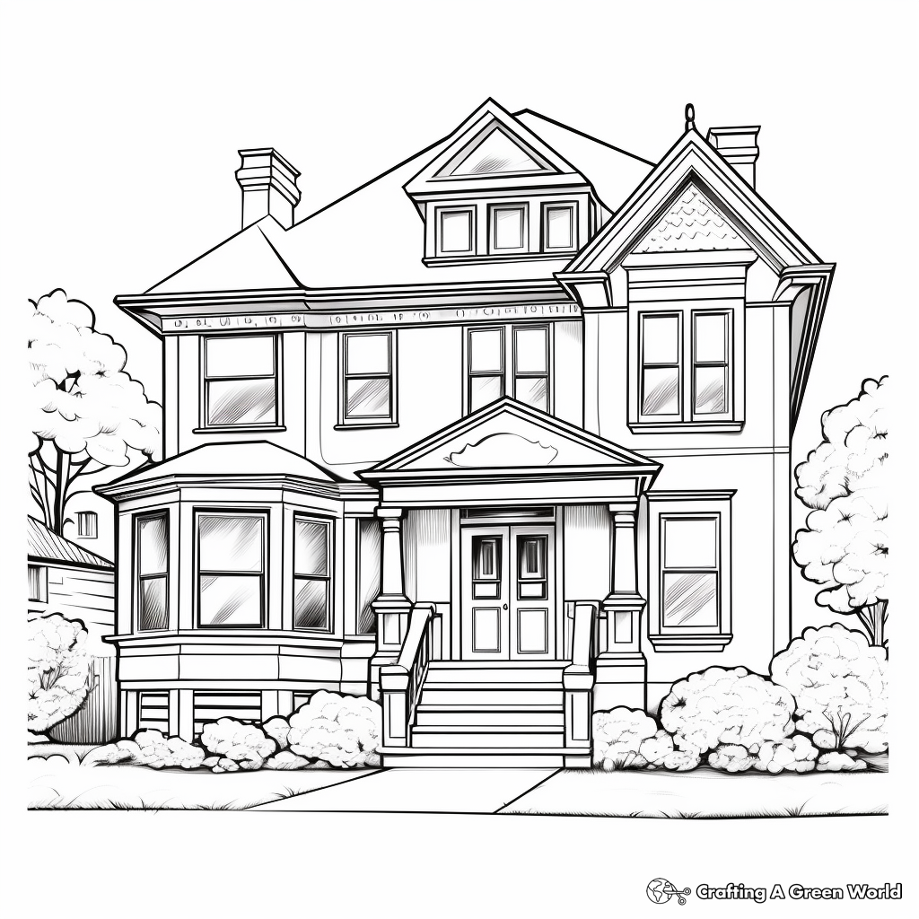 House coloring pages