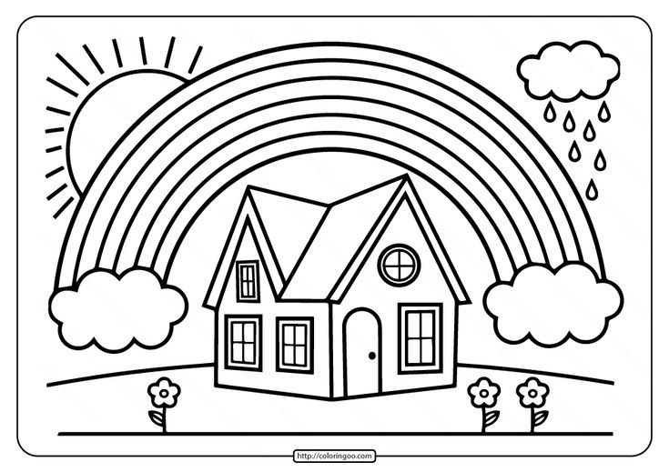 Printable rainbow coloring book for kids coloring books rainbow drawing coloring pages