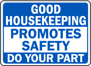 Housekeeping signs