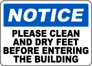 Housekeeping signs