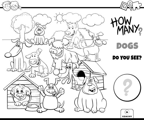 Dog house coloring pages stock photos pictures royalty