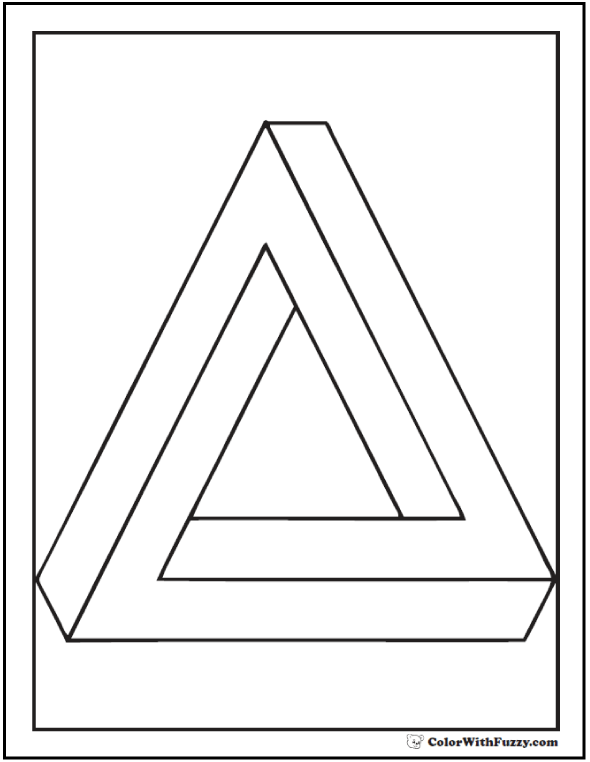 Shape coloring pages â digital pdf squares circles triangles