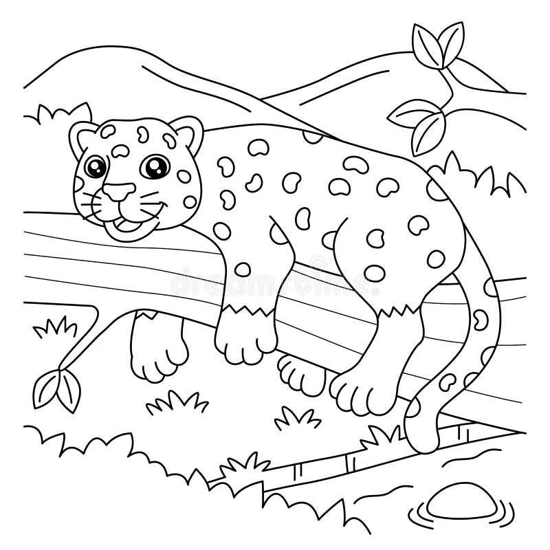 Jaguar colouring stock illustrations â jaguar colouring stock illustrations vectors clipart