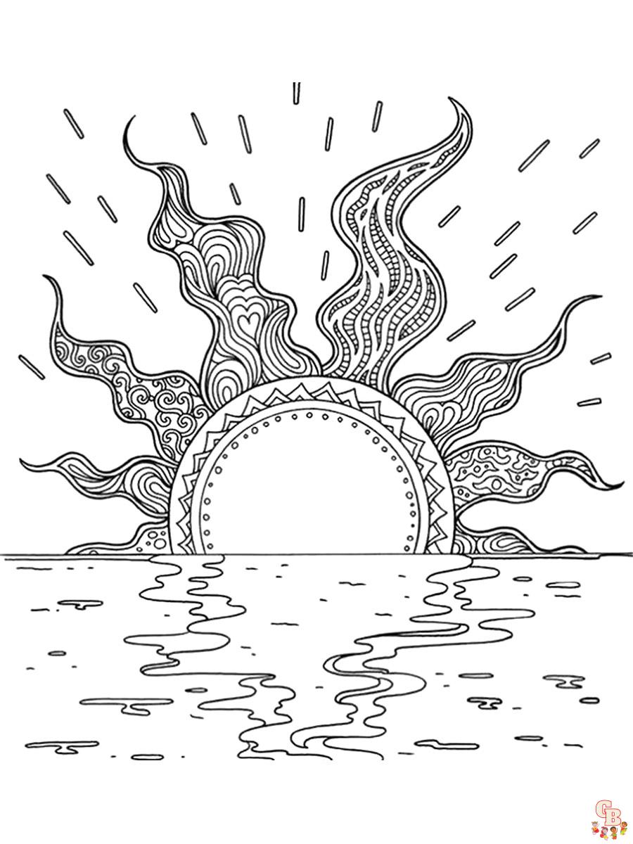 Sunset coloring pages coloring pages printable free and easy