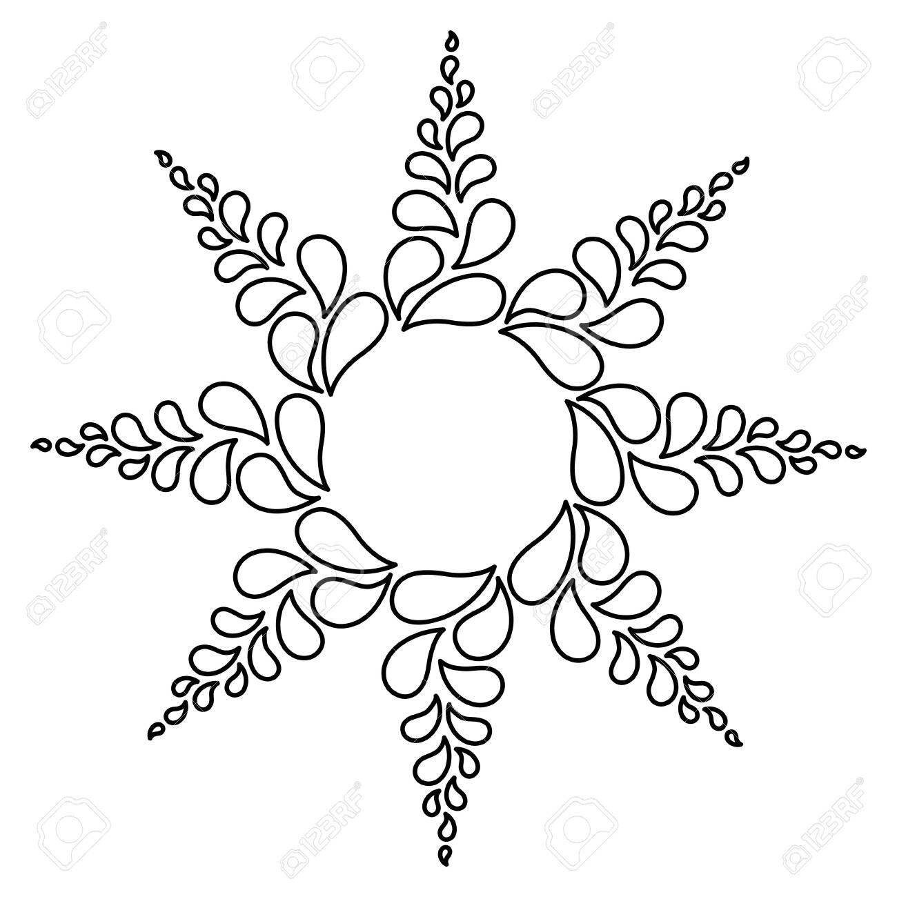 Coloring pages for children and adults mandala decorative abstract eight