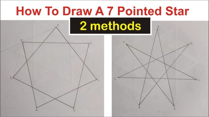 How to draw an eight pointed star ethods of drawing a star with points octagra drawing