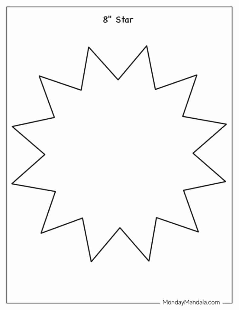 Star templates free pdf printables