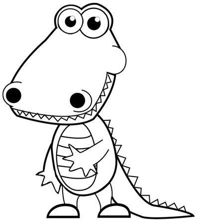 How to draw cartoon alligators crocodiles in easy steps drawing tutorial