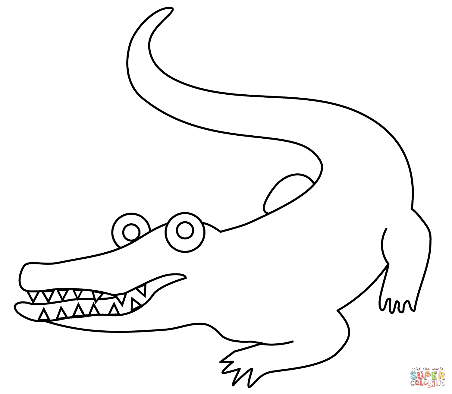 Crocodile emoji coloring page free printable coloring pages