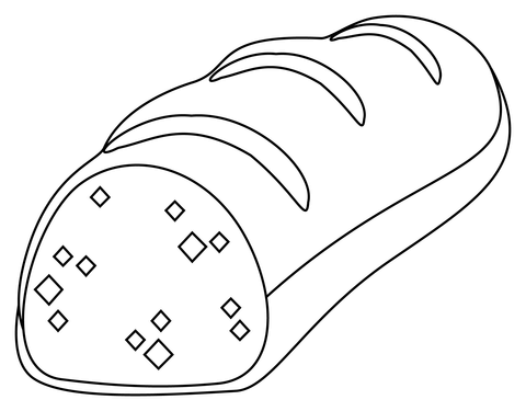 Baguette bread coloring page free printable coloring pages