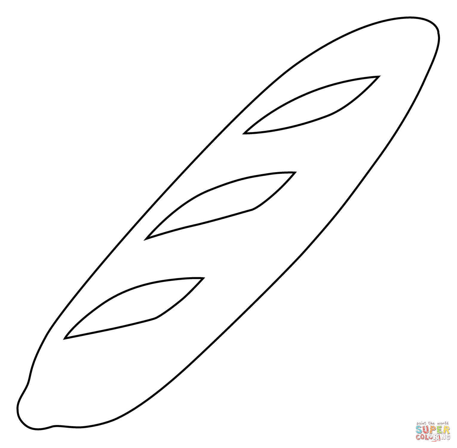 Baguette bread emoji coloring page free printable coloring pages