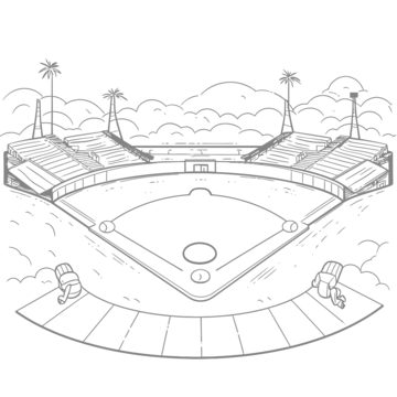 Baseball stadium vector art png images free download on