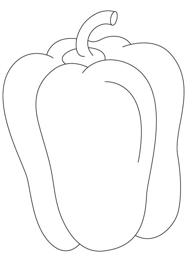 Capsicum fruit coloring pages download free capsicum fruit