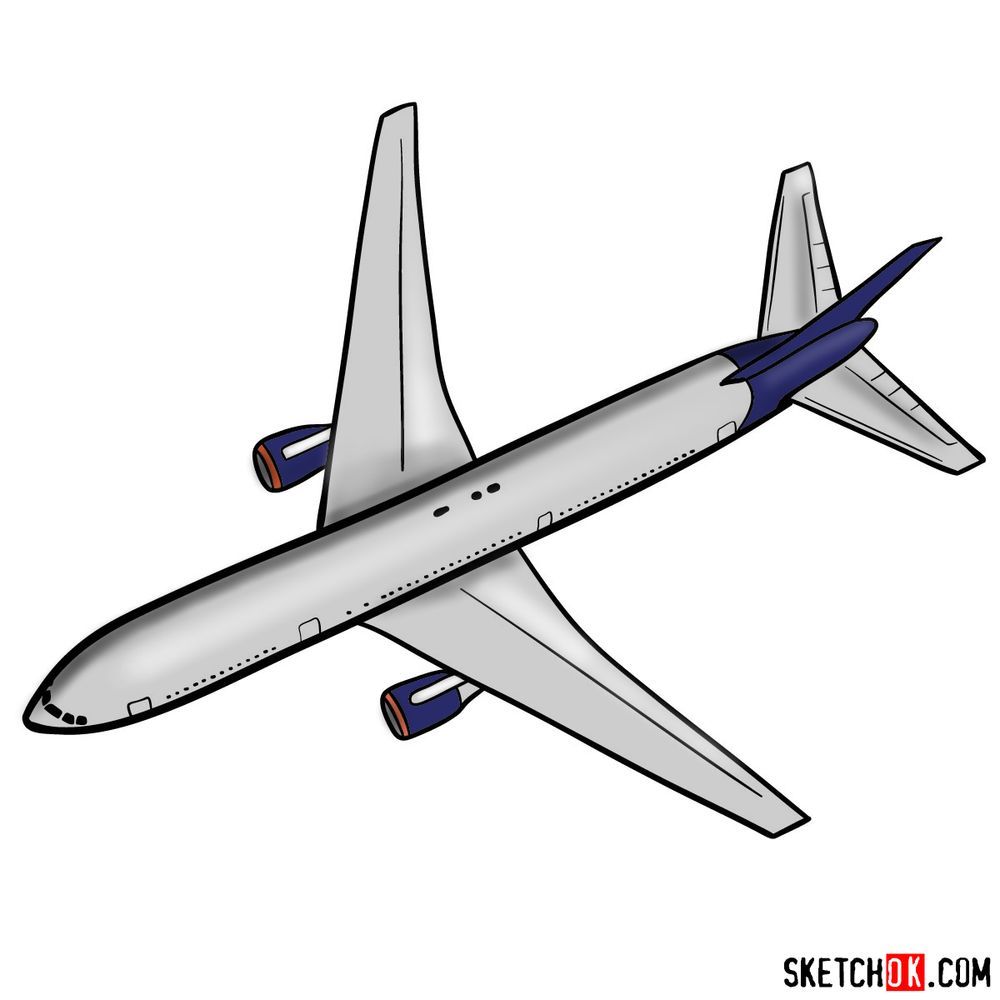 How to draw boeing