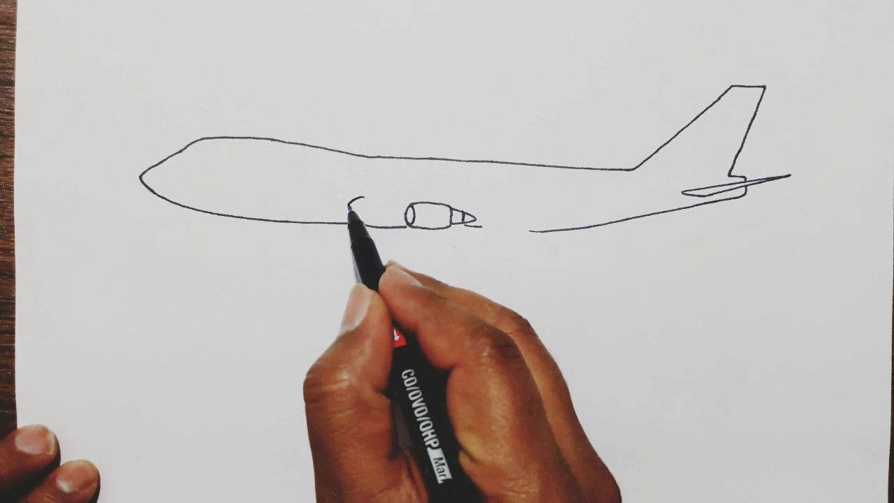 How to draw boeing