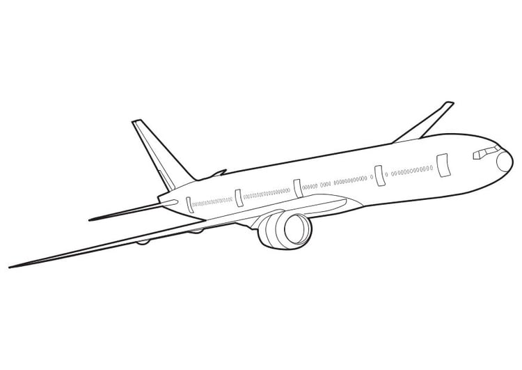 Coloring page boeing