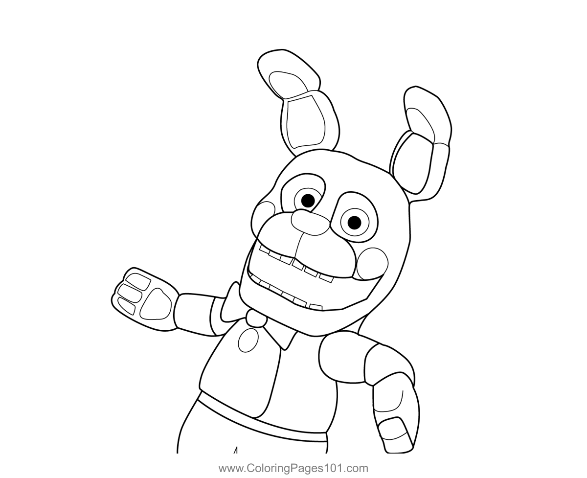 Bonnet fnaf coloring page fnaf coloring pages coloring pages coloring pages for kids