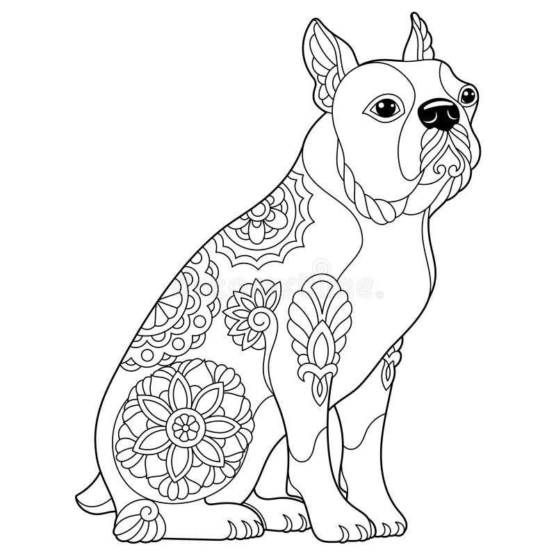 Boston terrier outline stock illustrations â boston terrier outline stock illustrations vectors clipart