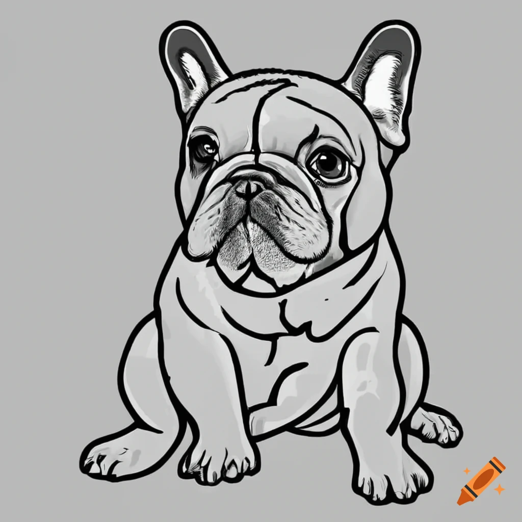 French bulldog for coloring book be sure to include its full body on