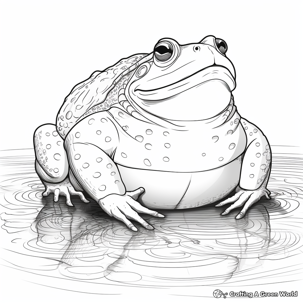 Bullfrog coloring pages