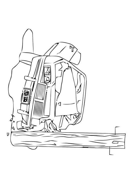 Coloring page car crash