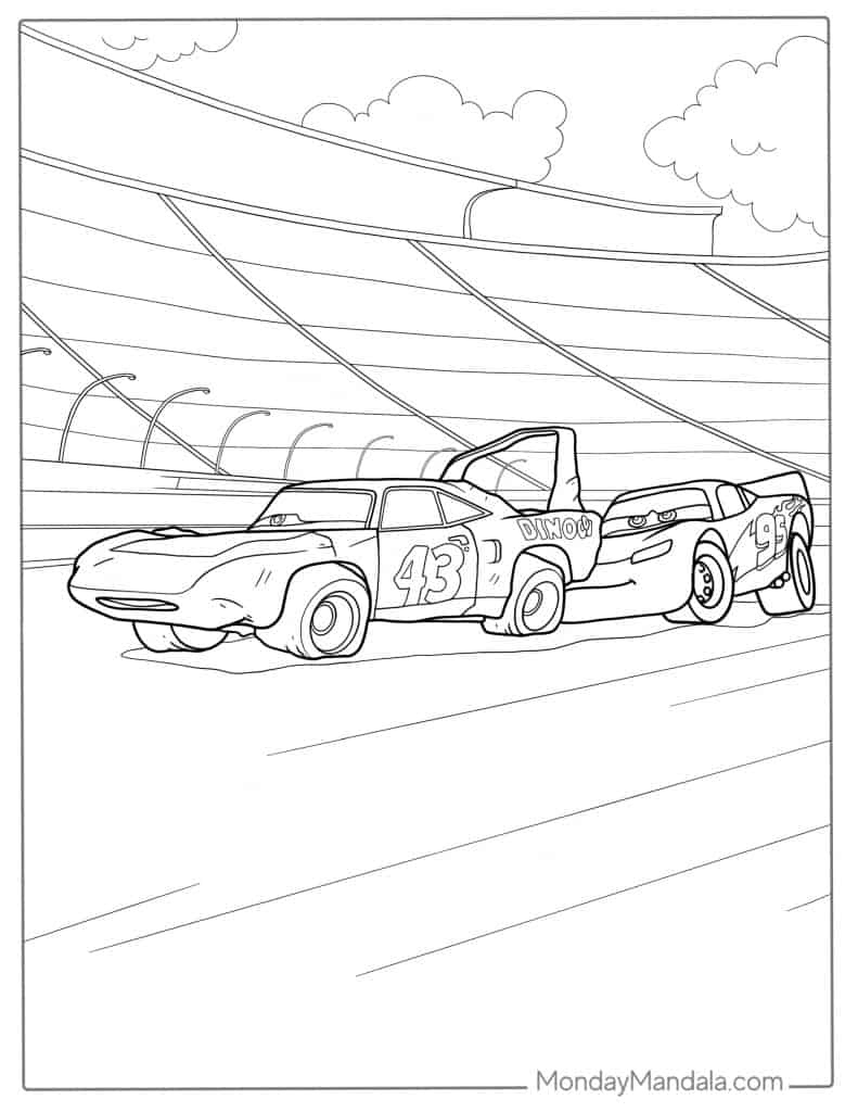 Lighting mcqueen coloring pages free pdf printables