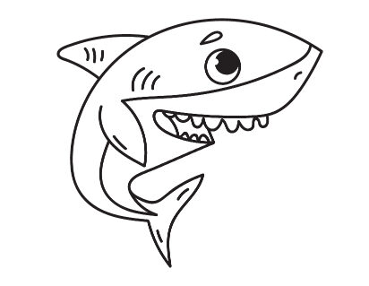 Shark coloring pages