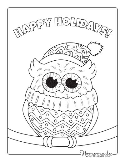 Free christmas coloring pages for kids adults christmas coloring sheets free christmas coloring pages owl coloring pages