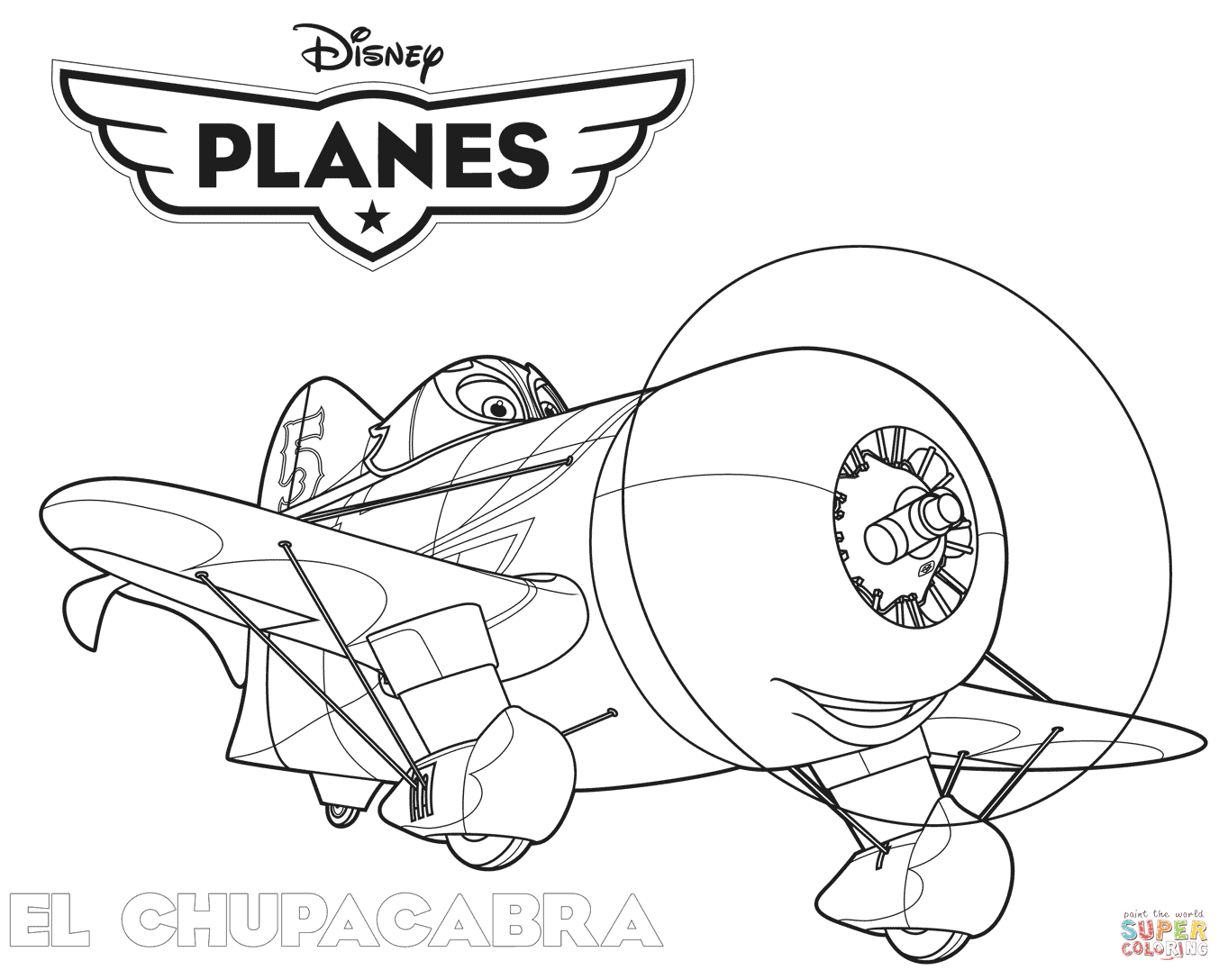 Disney planes el chupacabra coloring page free printable coloring pages