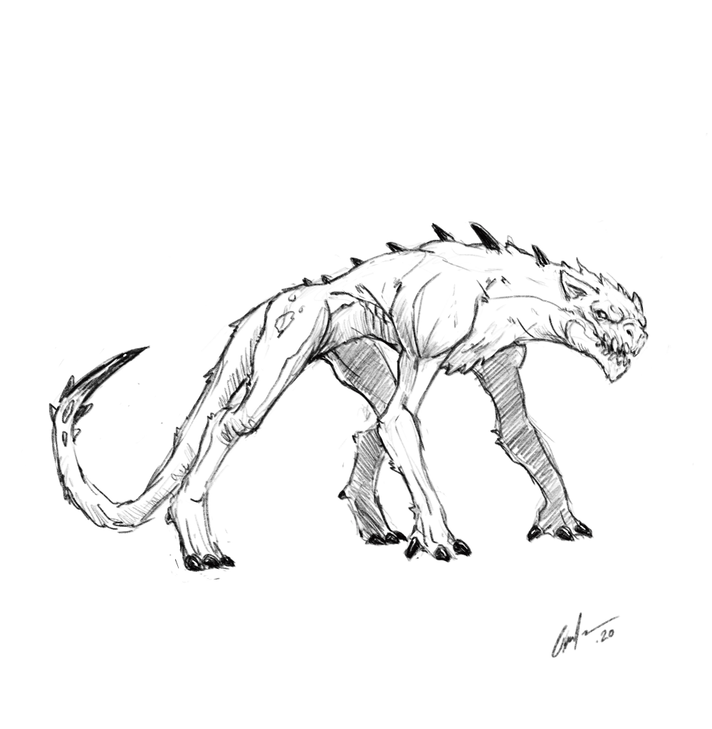 Learn to draw the chupacabra