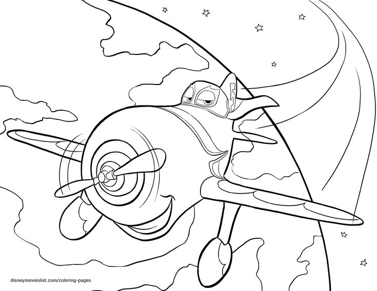 El chupacabra takes flight in disneys planes coloring page