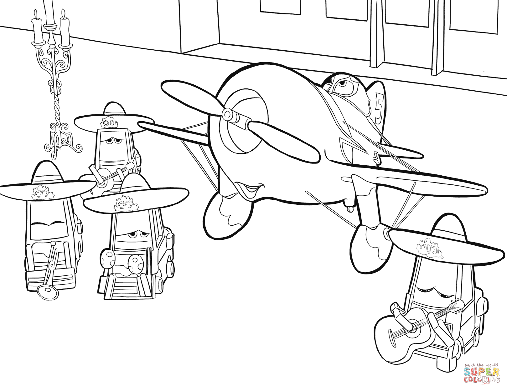 El chupacabra serenades rochelle coloring page free printable coloring pages