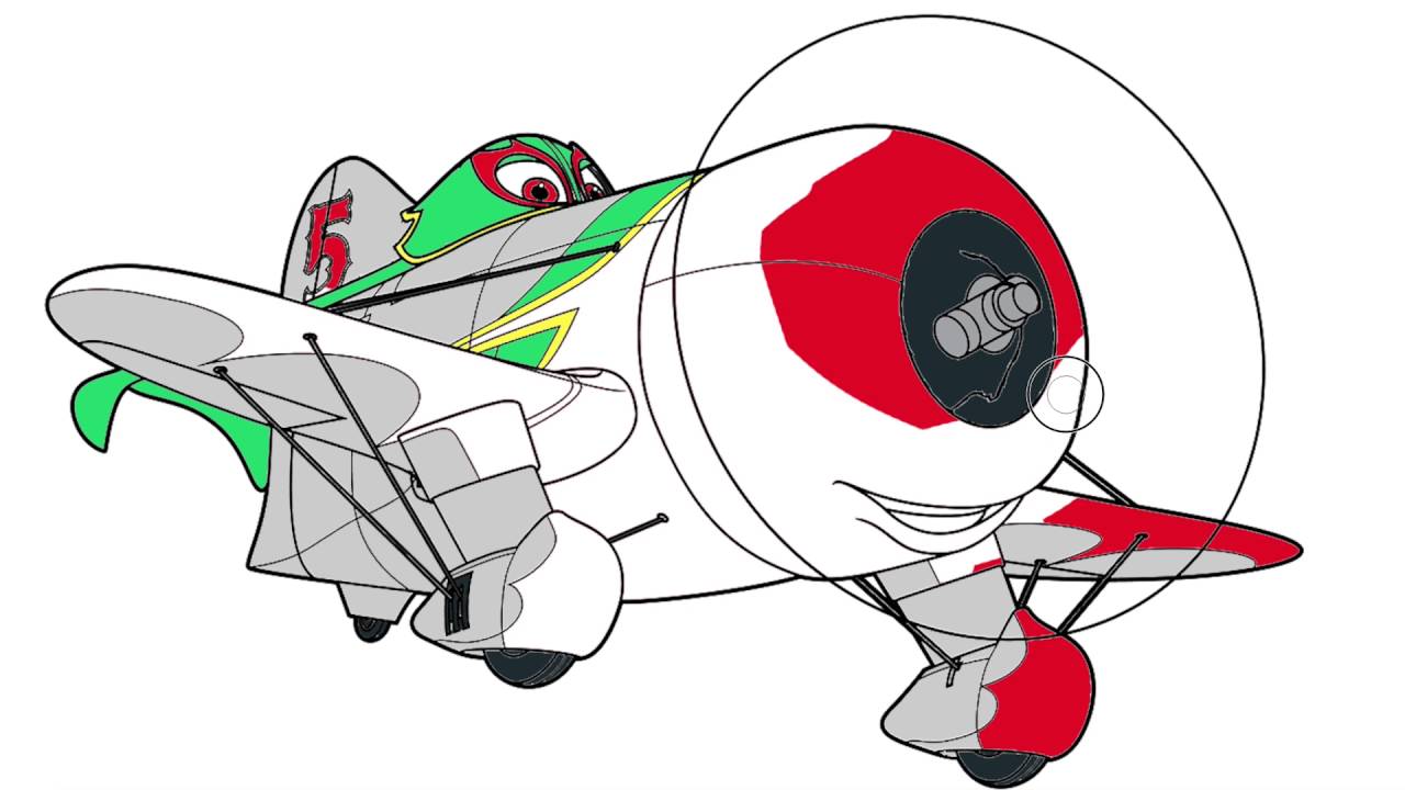 Disney planes coloring page