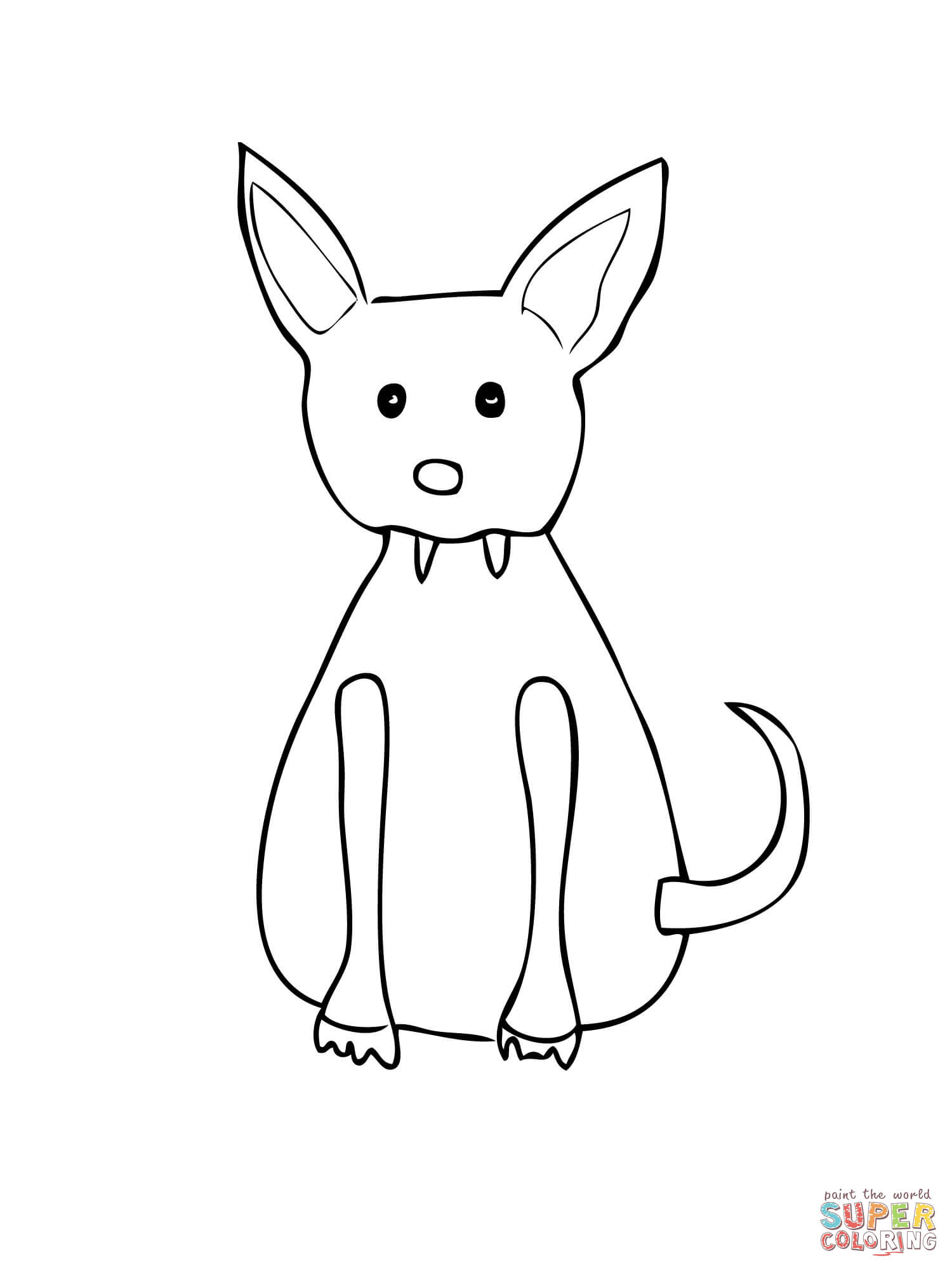 Chupacabra coloring page free printable coloring pages