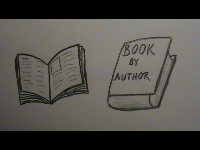 How to draw a book open and closed